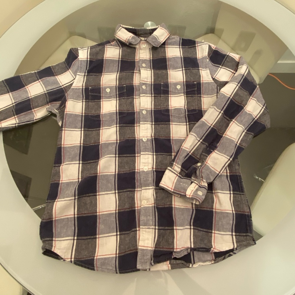 Express Men’s Plaid Collard Button Up
